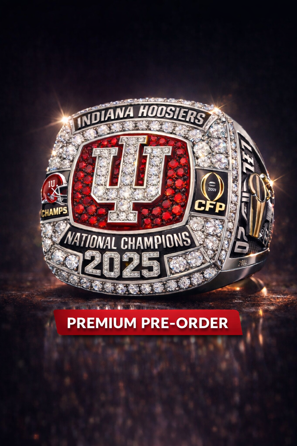 Pre-Order: 2025 Indiana Hoosiers National Championship Ring - Premium Luxury Series