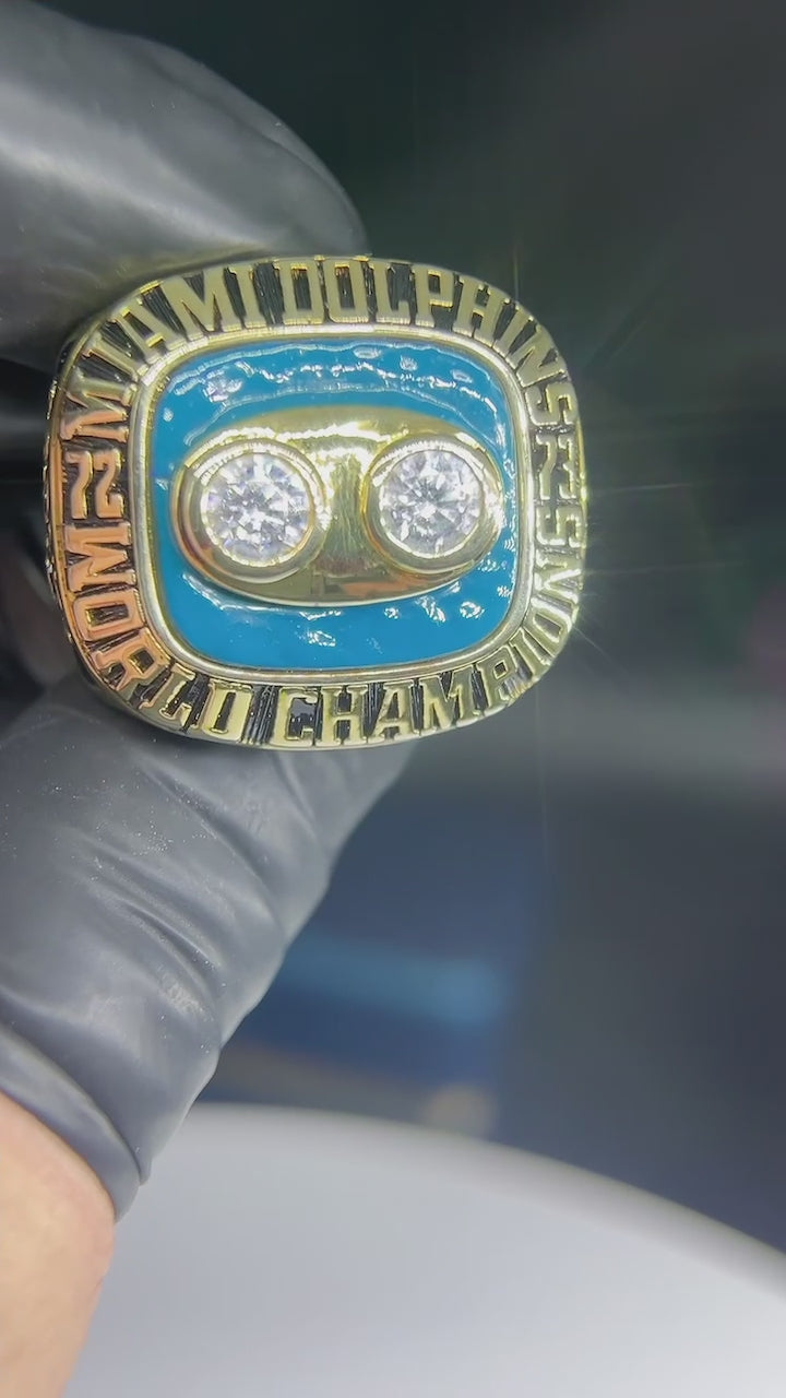 1973 Miami Dolphins Super Bowl VIII Championship Ring - Premium Legend Series